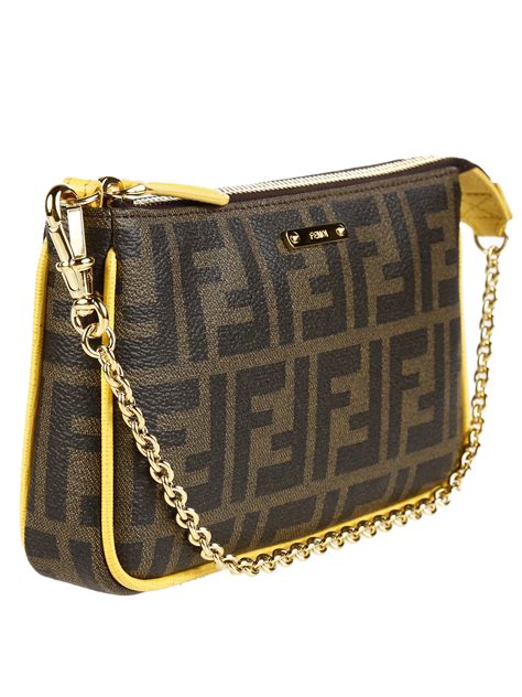 fendi chain pouch|fendi small pouch.